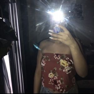 Floral tube top